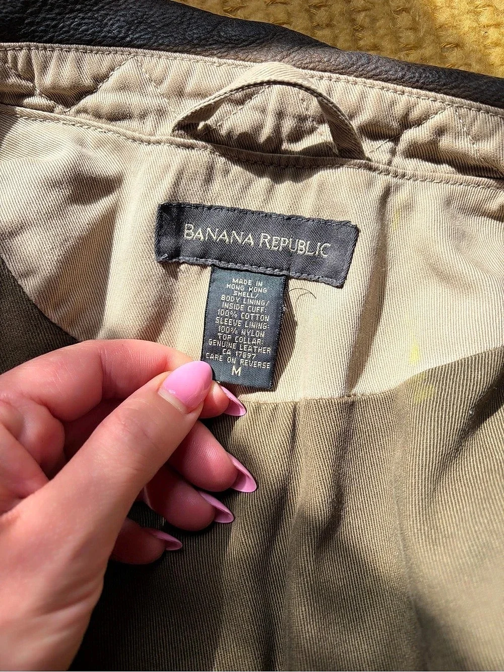 Banana Republic Barn Jacket in Beige Khaki